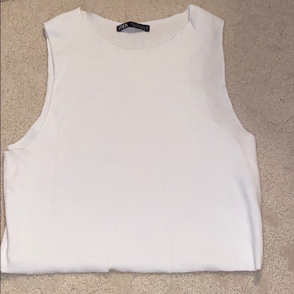 Zara white tank top